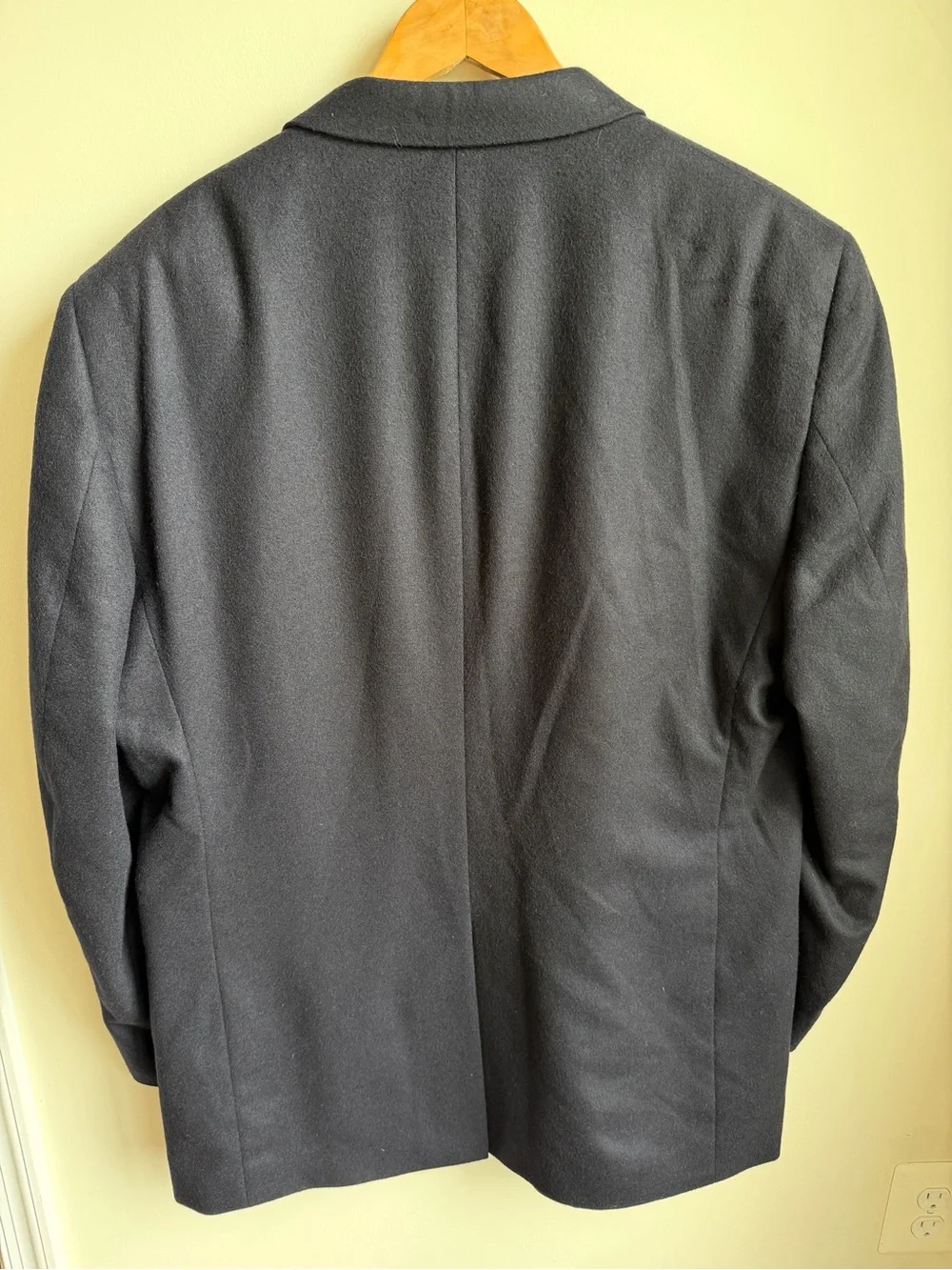 Jos A Bank 100% Cashmere Sport Coat Suit Jacket Blazer 2 Button Black 46L